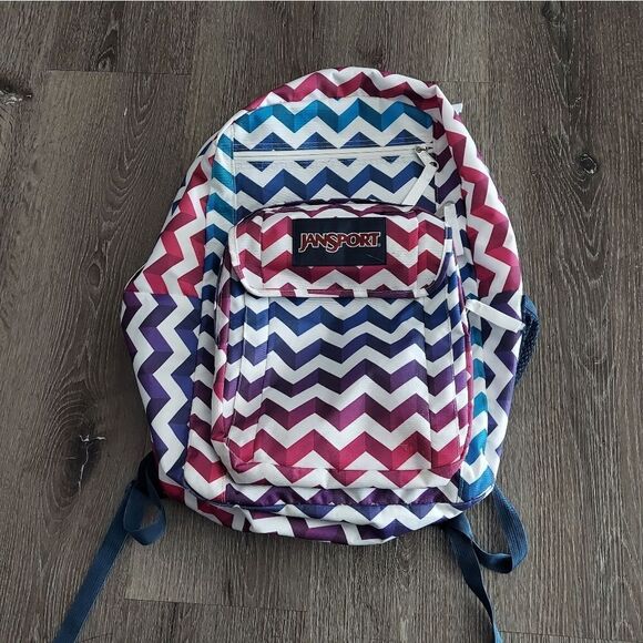 JanSport Big Student CHEVRON Large Backpack Bookbag - Picture 1 of 13